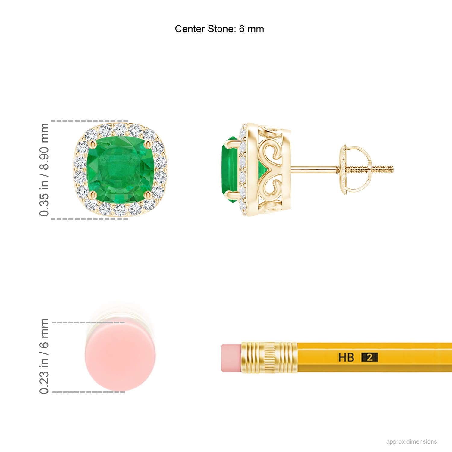 AA - Emerald / 1.28 CT / 14 KT Yellow Gold