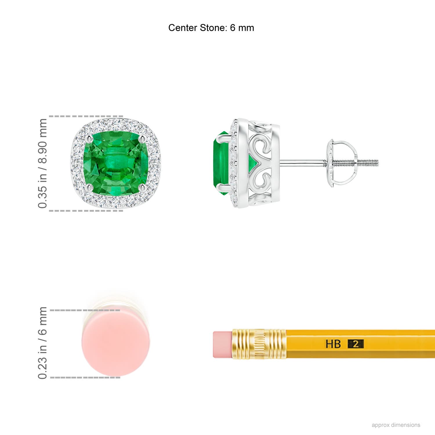 AAA - Emerald / 1.28 CT / 14 KT White Gold