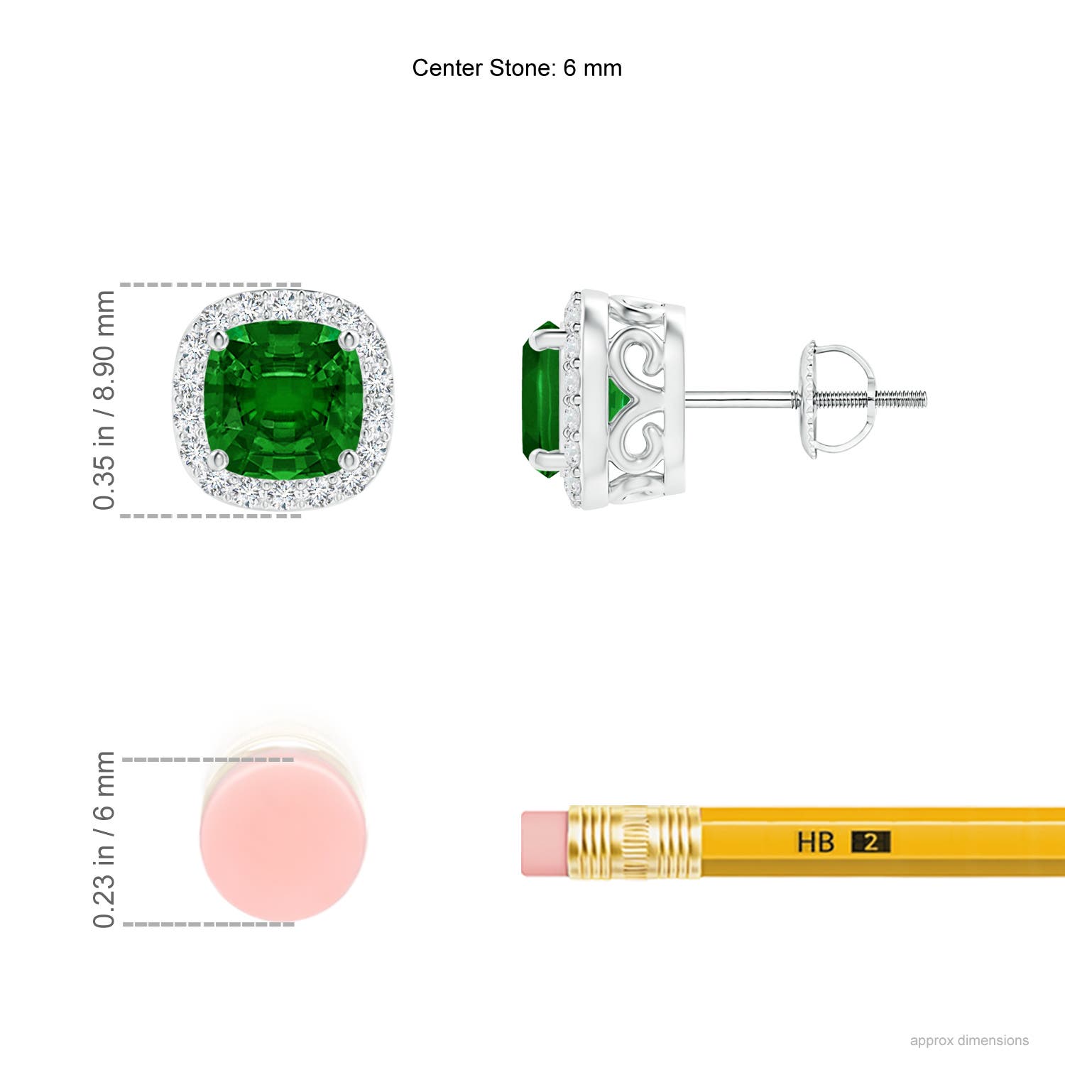 AAAA - Emerald / 1.28 CT / 14 KT White Gold