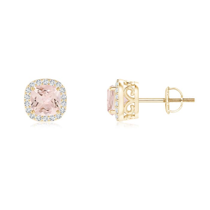 AA - Morganite / 1.08 CT / 14 KT Yellow Gold