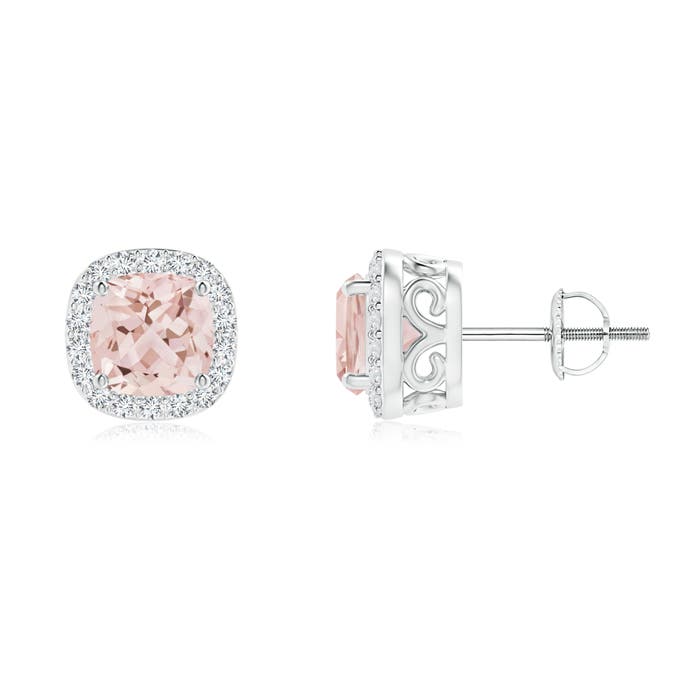 AAA - Morganite / 1.79 CT / 14 KT White Gold