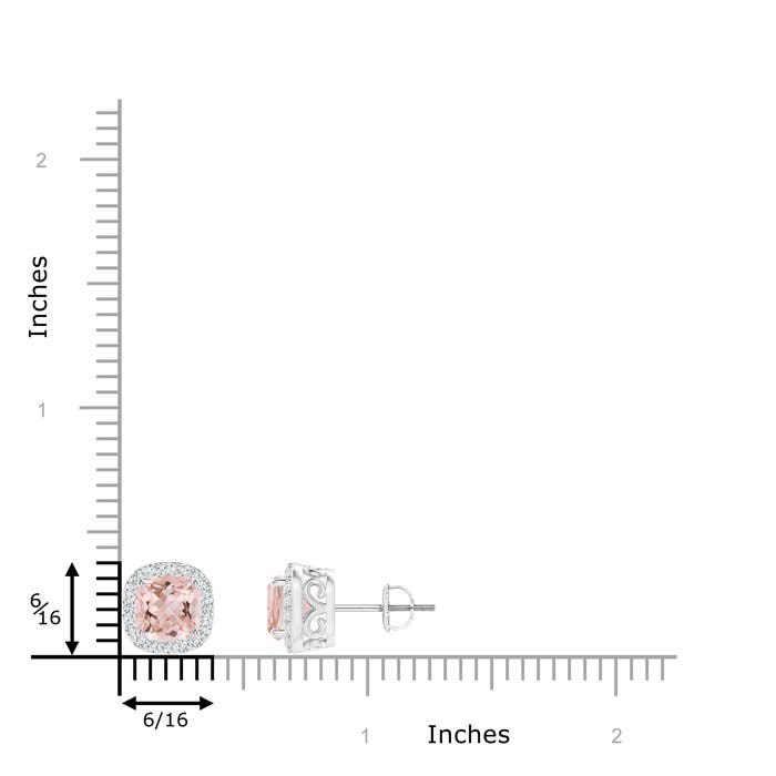 AAAA - Morganite / 1.79 CT / 14 KT White Gold