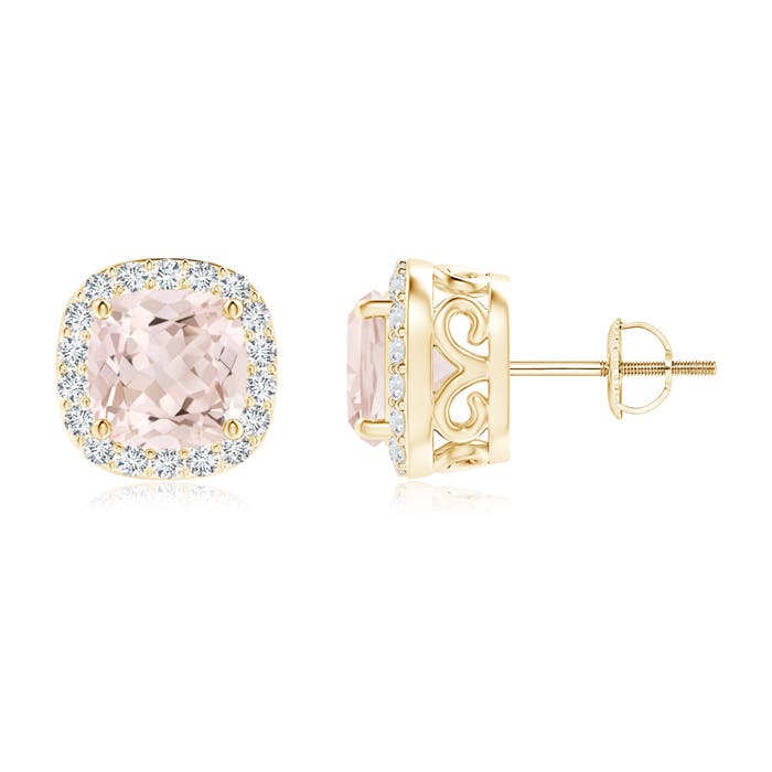 A - Morganite / 2.83 CT / 14 KT Yellow Gold