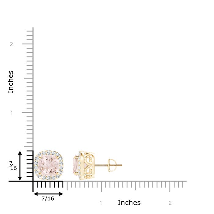 A - Morganite / 2.83 CT / 14 KT Yellow Gold