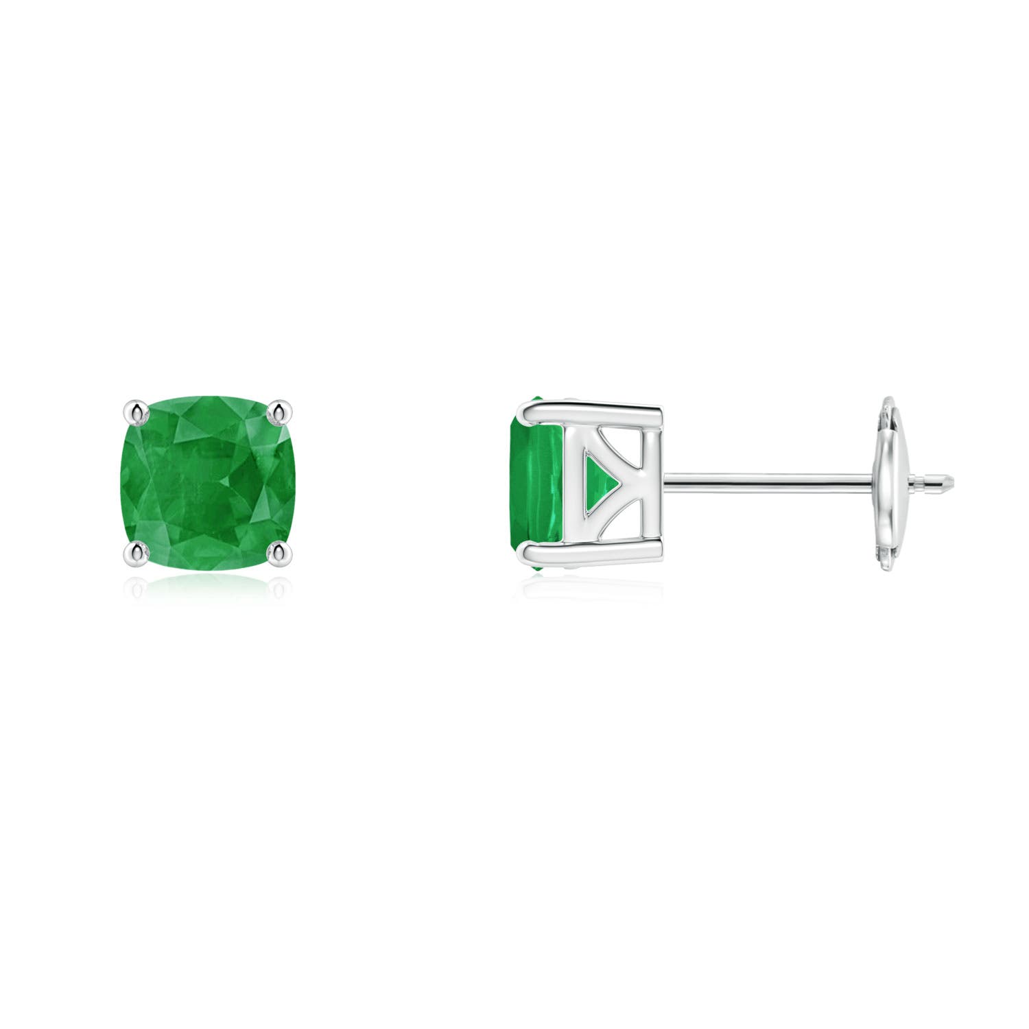 A - Emerald / 1.1 CT / 14 KT White Gold