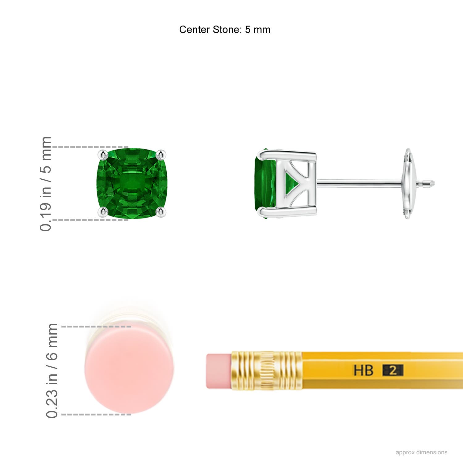 AAAA - Emerald / 1.1 CT / 14 KT White Gold