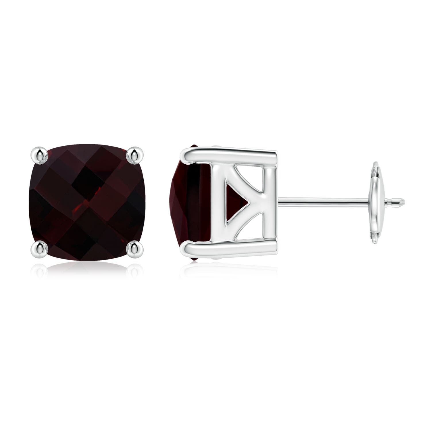 A - Garnet / 6.46 CT / 14 KT White Gold