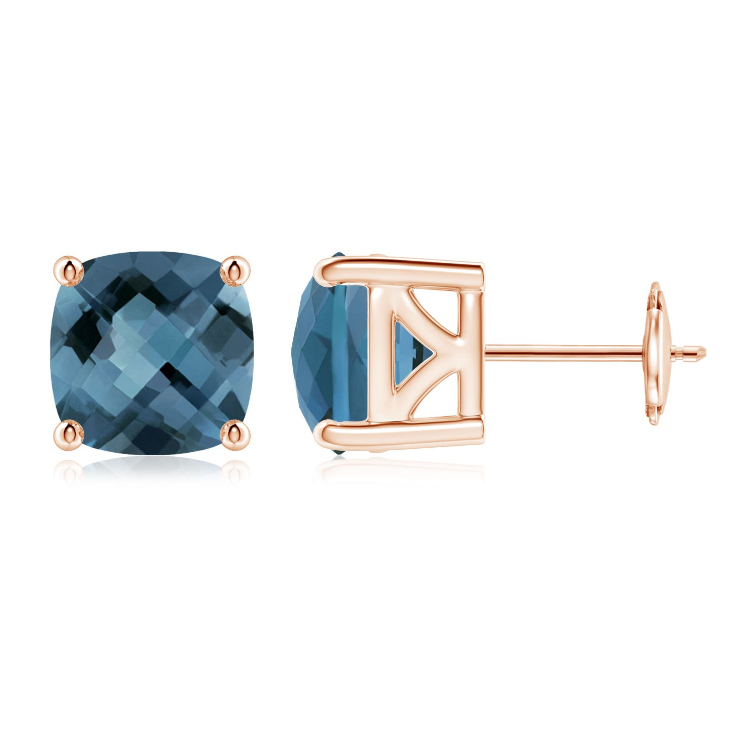 A - London Blue Topaz / 4.8 CT / 14 KT Rose Gold