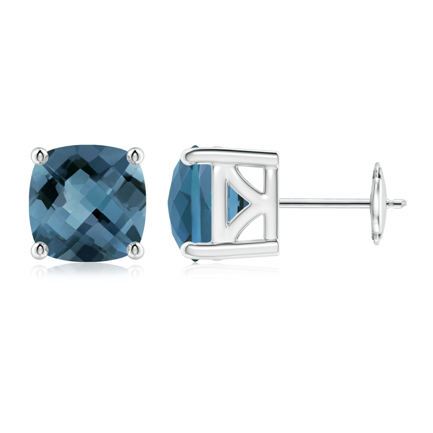 A - London Blue Topaz / 4.8 CT / 14 KT White Gold