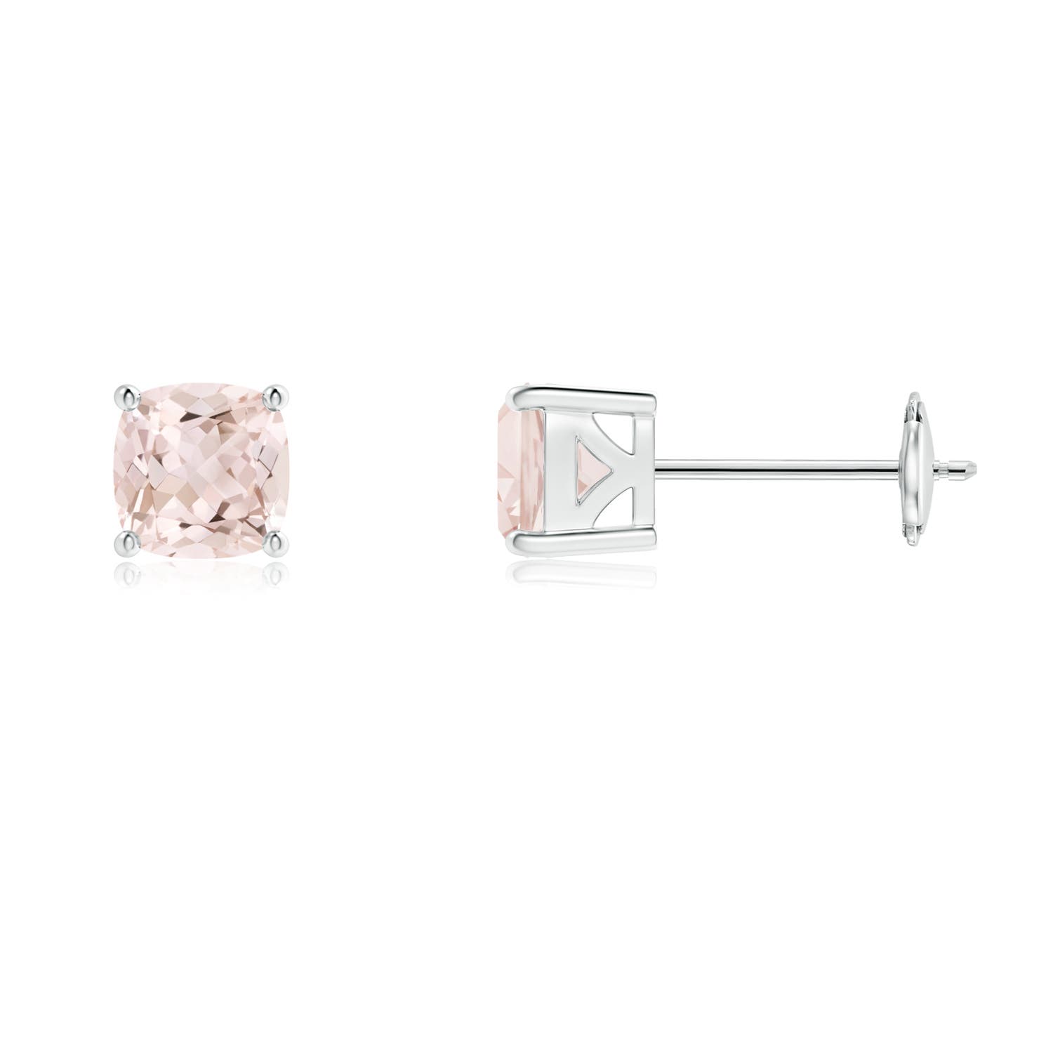 A - Morganite / 0.9 CT / 14 KT White Gold