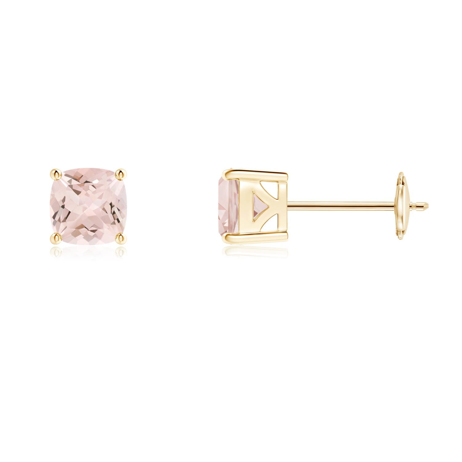 AA - Morganite / 0.9 CT / 14 KT Yellow Gold