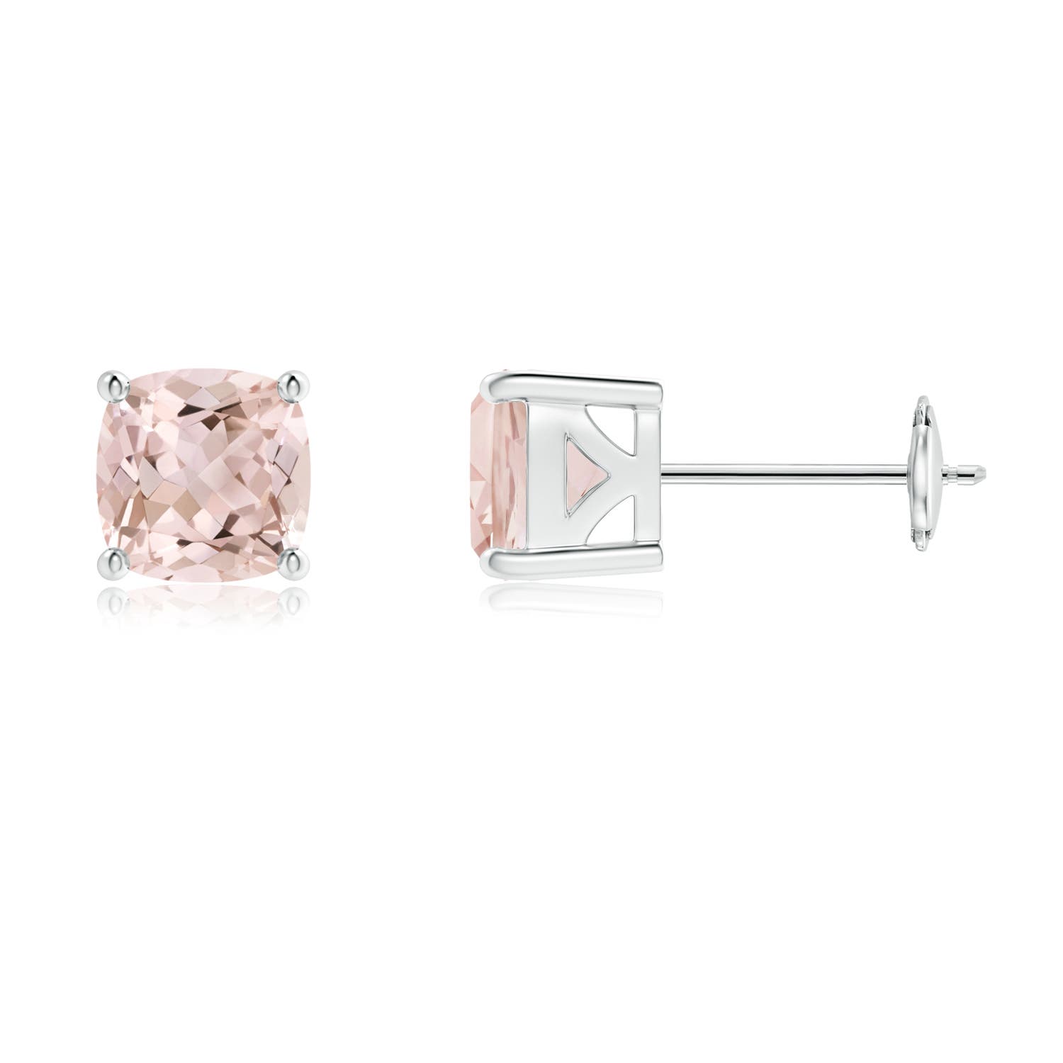 A - Morganite / 1.5 CT / 14 KT White Gold