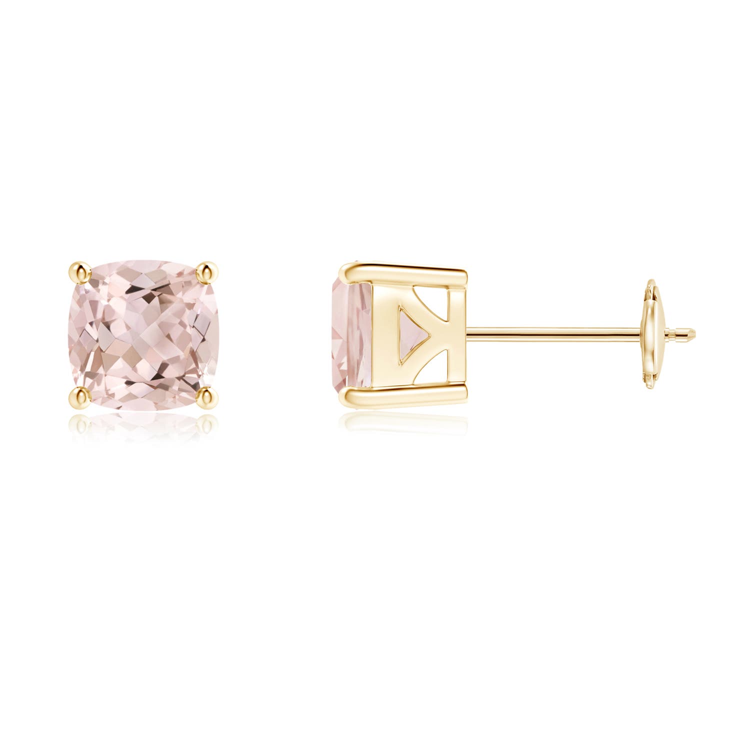 A - Morganite / 1.5 CT / 14 KT Yellow Gold