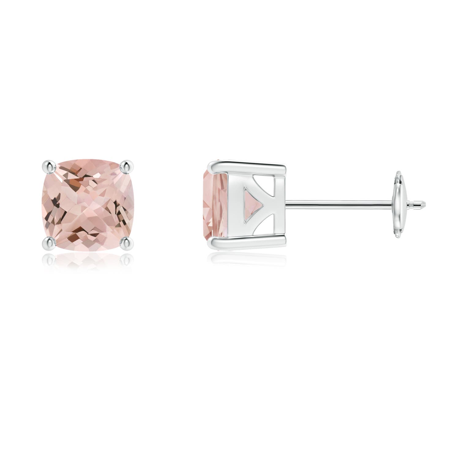 AA - Morganite / 1.5 CT / 14 KT White Gold