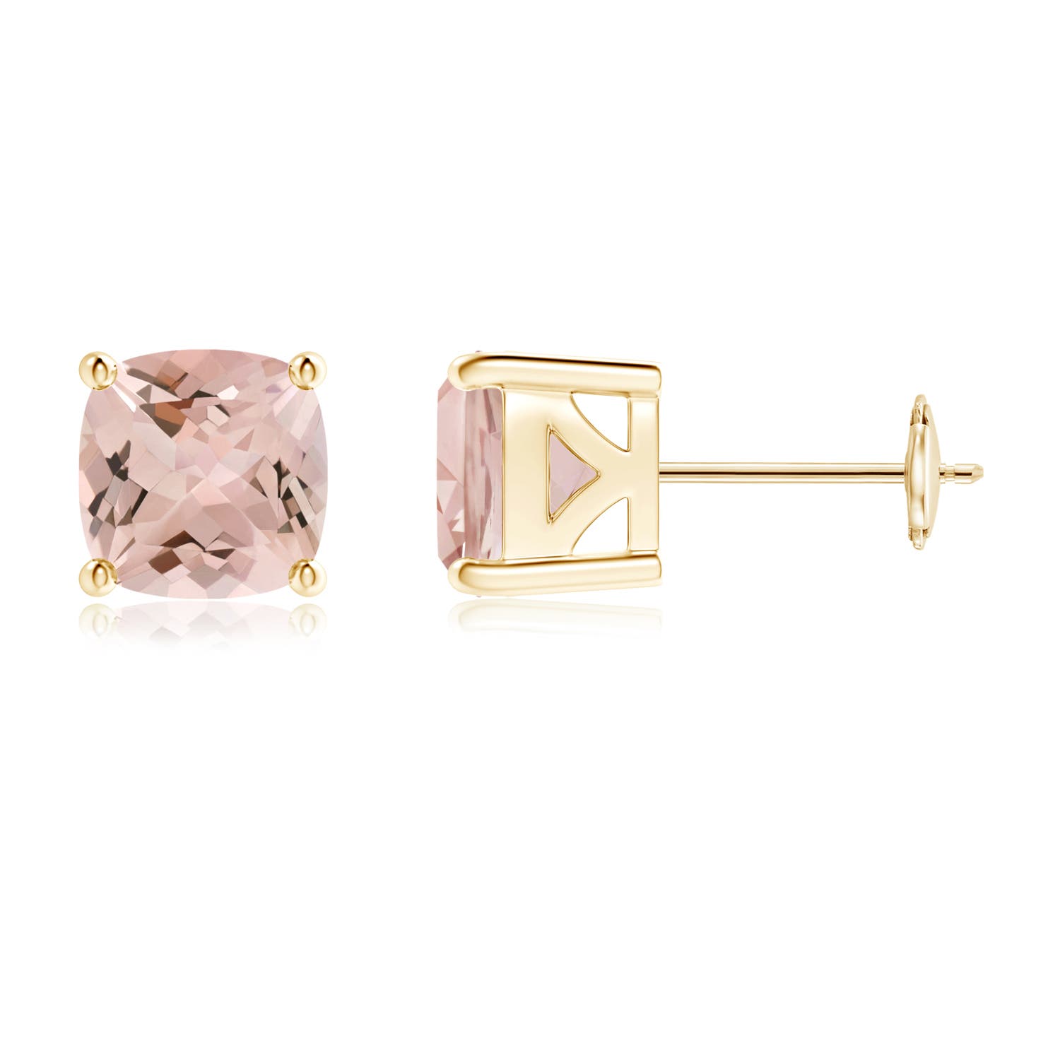 AA - Morganite / 2.4 CT / 14 KT Yellow Gold