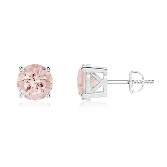 AA - Morganite / 2.2 CT / 14 KT White Gold