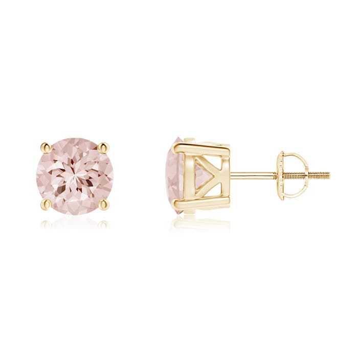 AA - Morganite / 2.2 CT / 14 KT Yellow Gold