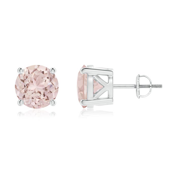 A - Morganite / 3.3 CT / 14 KT White Gold