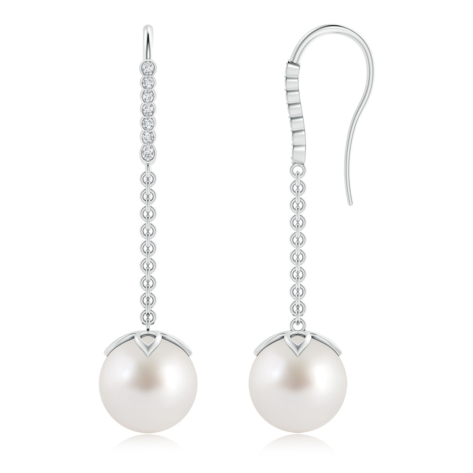 South Sea Pearl Long Dangle Earrings | Angara