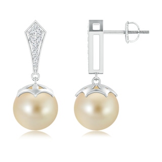 Round AAA Golden South Sea Cultured Pearl