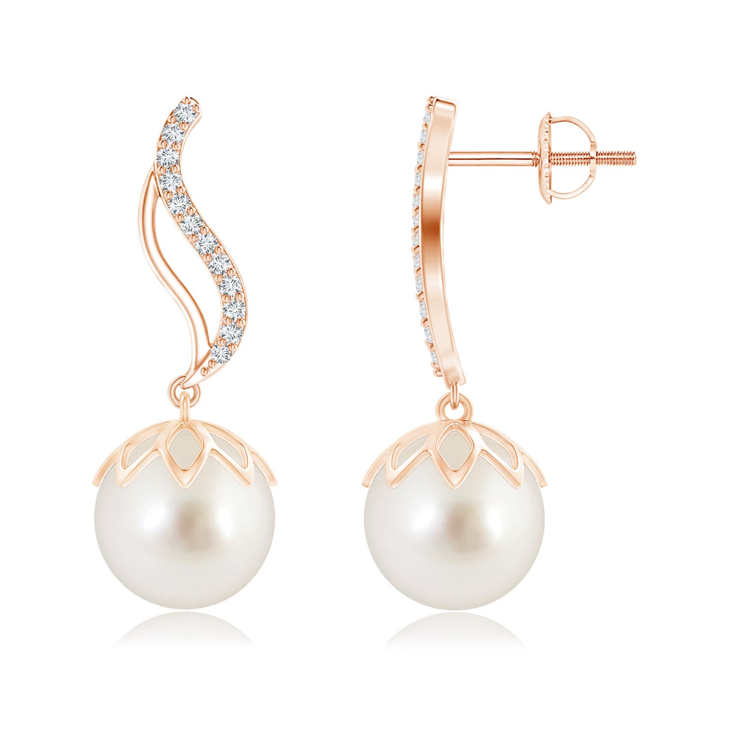 AAAA - South Sea Cultured Pearl / 14.62 CT / 14 KT Rose Gold