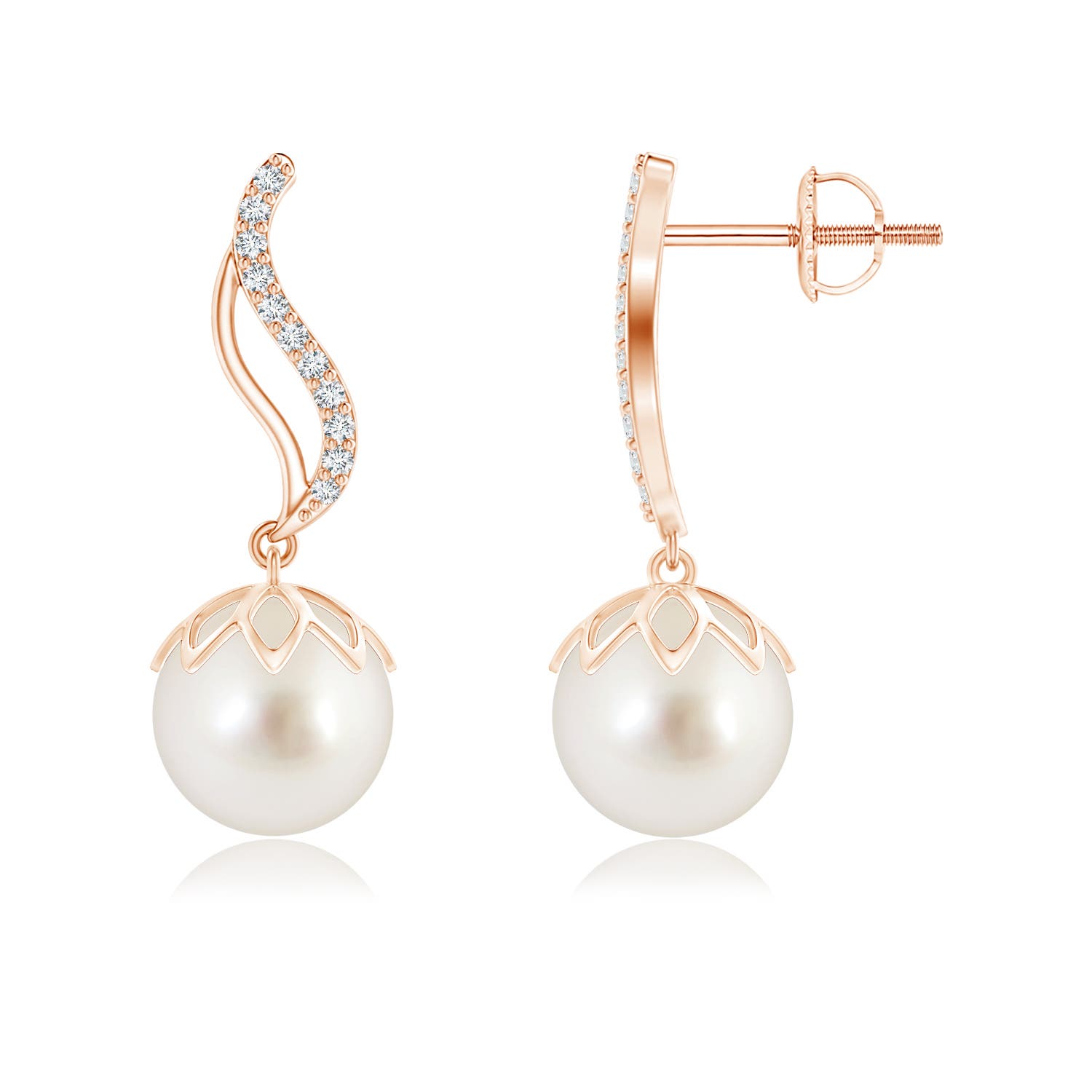 AAAA - South Sea Cultured Pearl / 10.66 CT / 14 KT Rose Gold