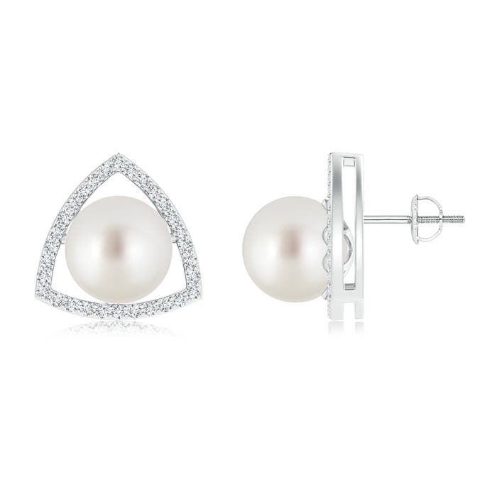 AAA - South Sea Cultured Pearl / 15 CT / 14 KT White Gold