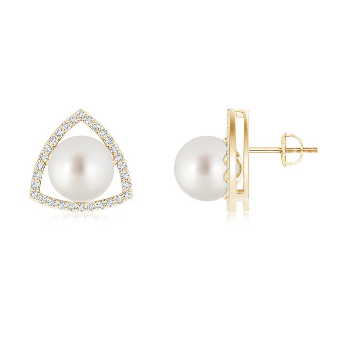 AAA - South Sea Cultured Pearl / 10.98 CT / 14 KT Yellow Gold