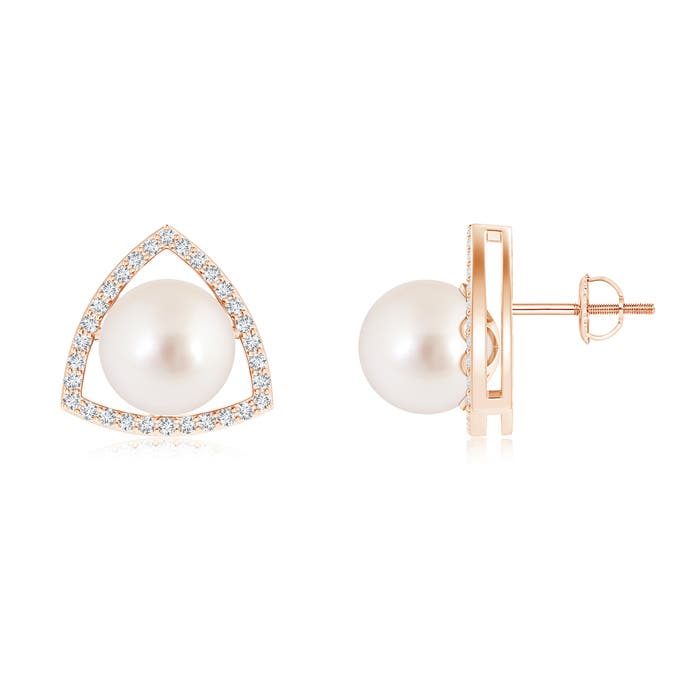 AAAA - South Sea Cultured Pearl / 10.98 CT / 14 KT Rose Gold