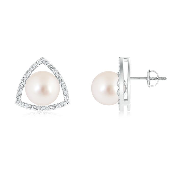 AAAA - South Sea Cultured Pearl / 10.98 CT / 14 KT White Gold