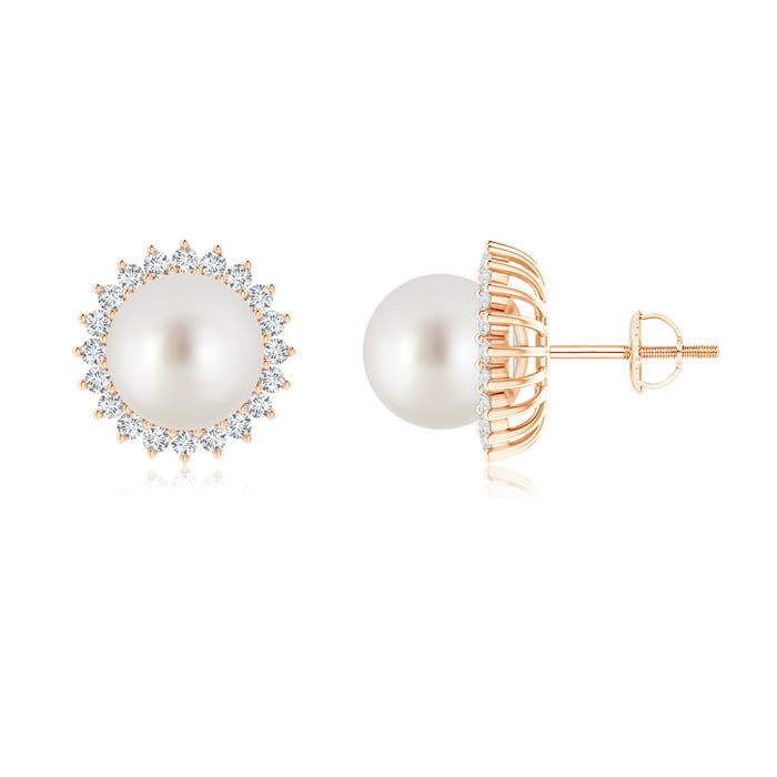 AAA - South Sea Cultured Pearl / 11.06 CT / 14 KT Rose Gold