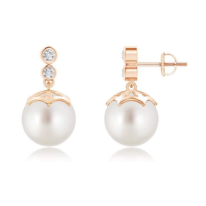 AAA - South Sea Cultured Pearl / 10.64 CT / 14 KT Rose Gold