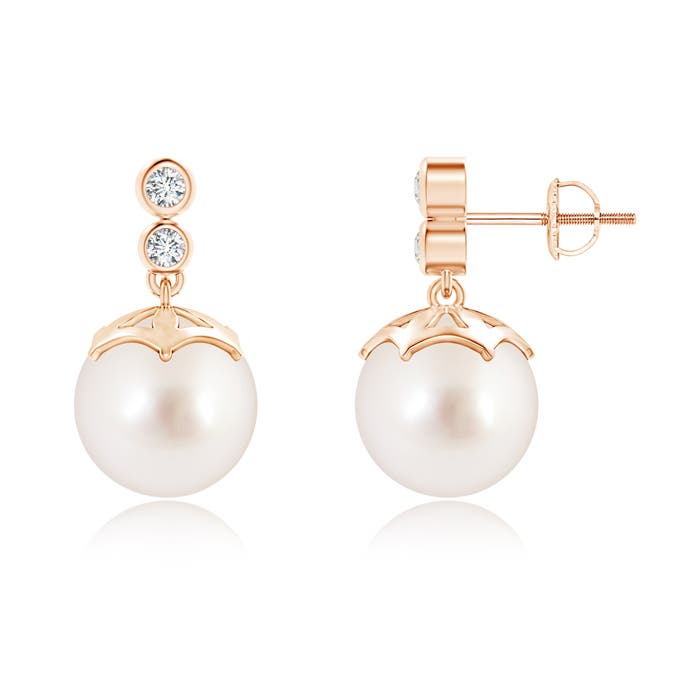 AAAA - South Sea Cultured Pearl / 10.64 CT / 14 KT Rose Gold