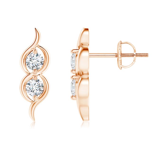 F-G, VS / 0.34 CT / 14 KT Rose Gold