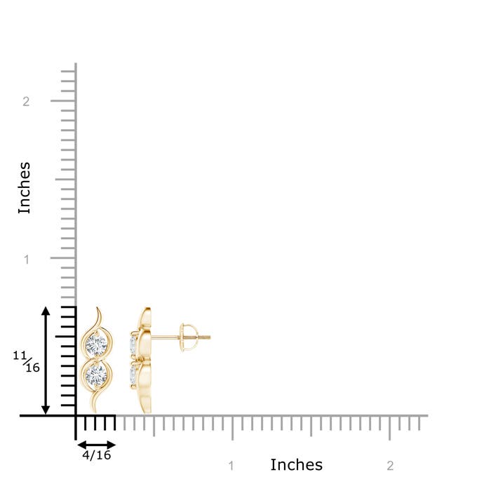 F-G, VS / 0.5 CT / 14 KT Yellow Gold