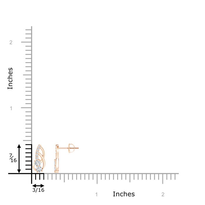 F-G, VS / 0.34 CT / 14 KT Rose Gold