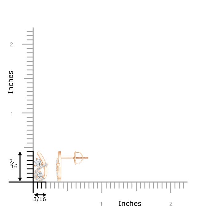 G, VS2 / 0.36 CT / 14 KT Rose Gold