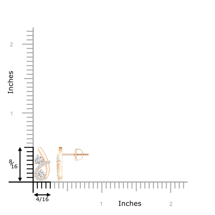 F-G, VS / 0.52 CT / 14 KT Rose Gold