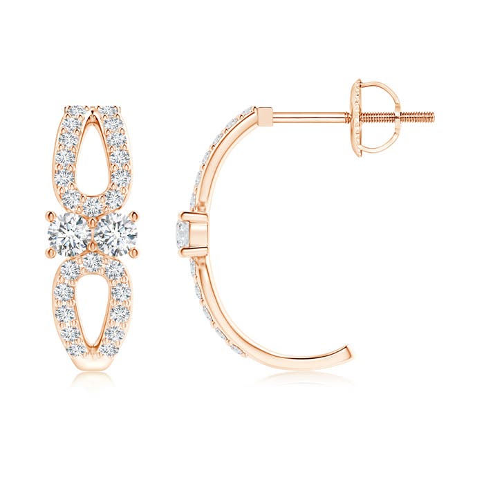 G, VS2 / 0.56 CT / 14 KT Rose Gold