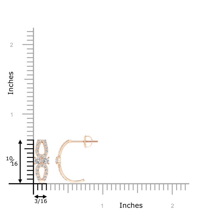 I-J, I1-I2 / 0.56 CT / 14 KT Rose Gold