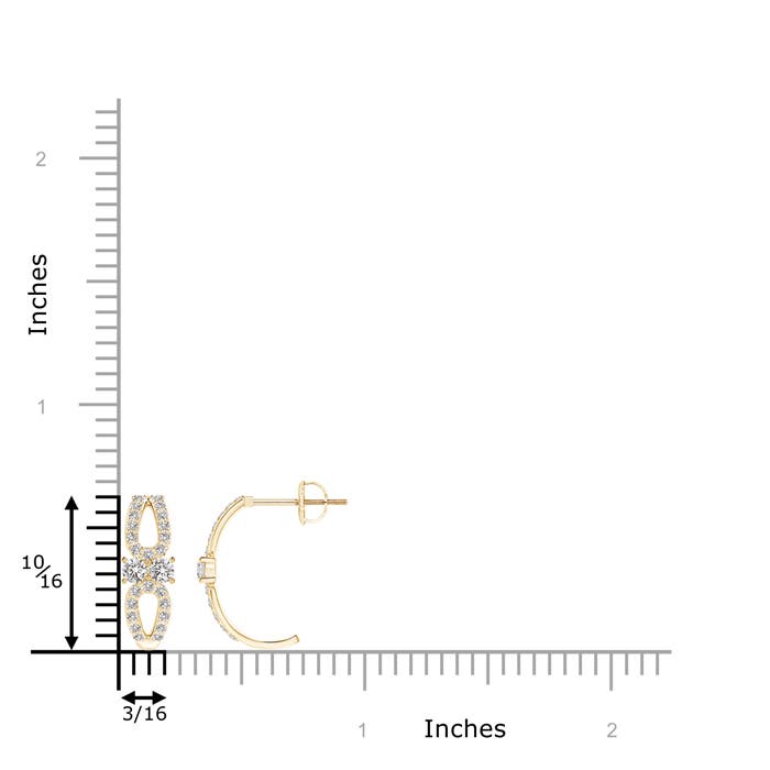 I-J, I1-I2 / 0.56 CT / 14 KT Yellow Gold