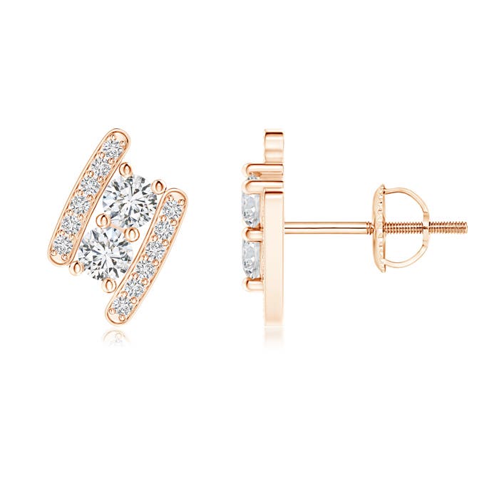 H, SI2 / 0.46 CT / 14 KT Rose Gold