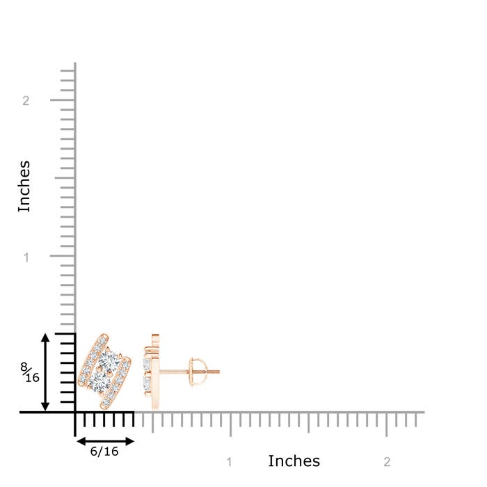 G, VS2 / 0.71 CT / 14 KT Rose Gold