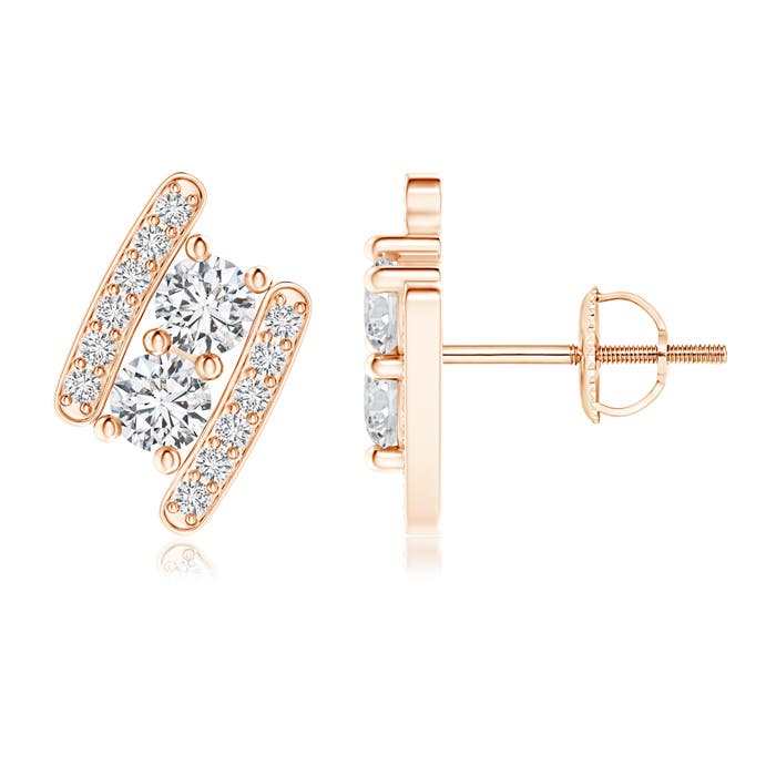 H, SI2 / 0.71 CT / 14 KT Rose Gold