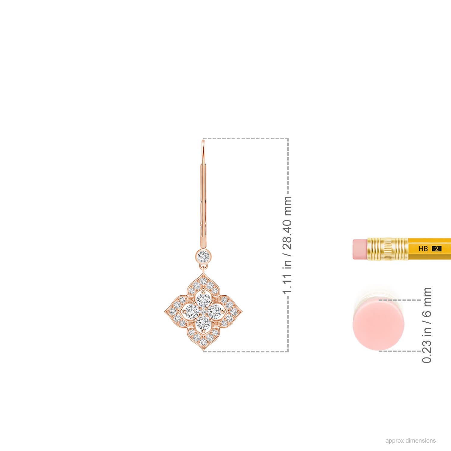 H, SI2 / 0.35 CT / 14 KT Rose Gold