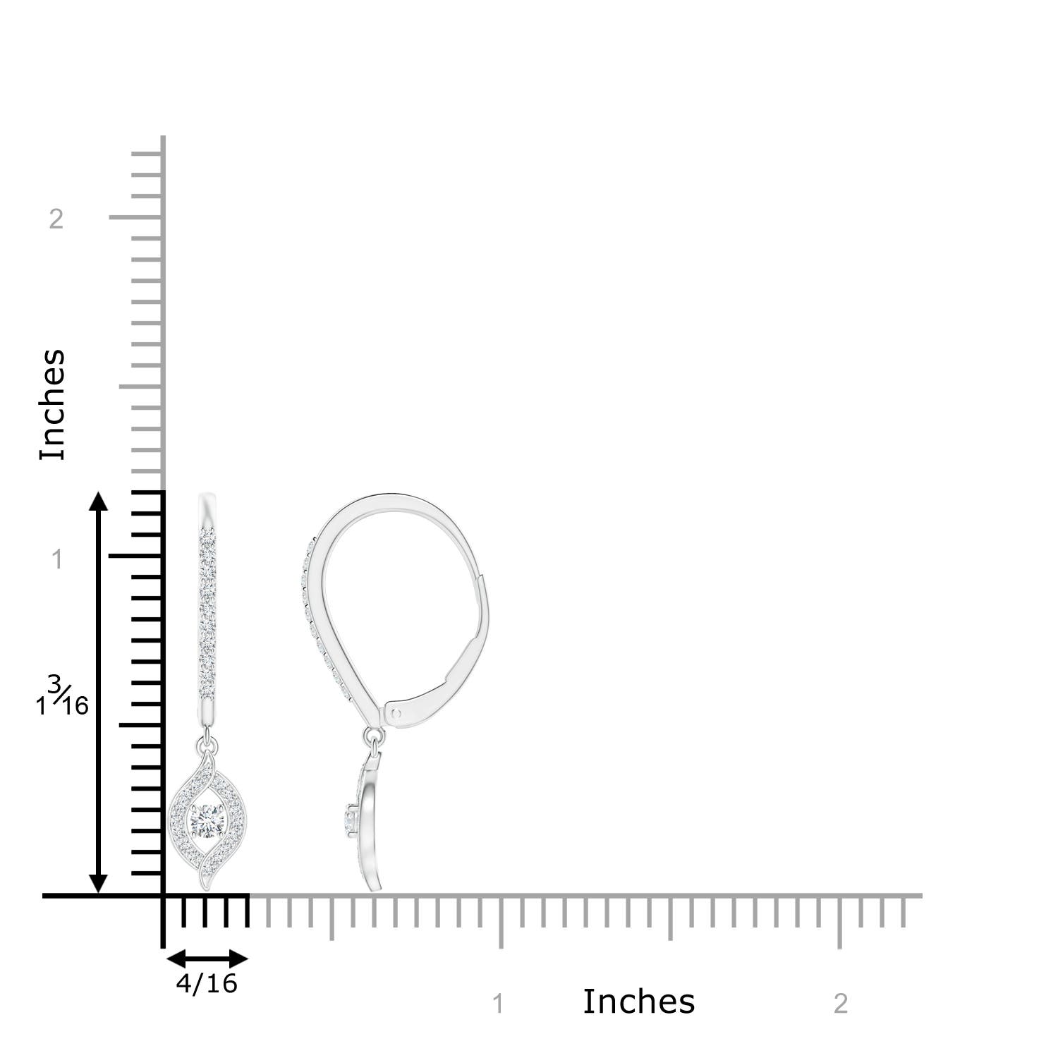 G, VS2 / 0.32 CT / 14 KT White Gold