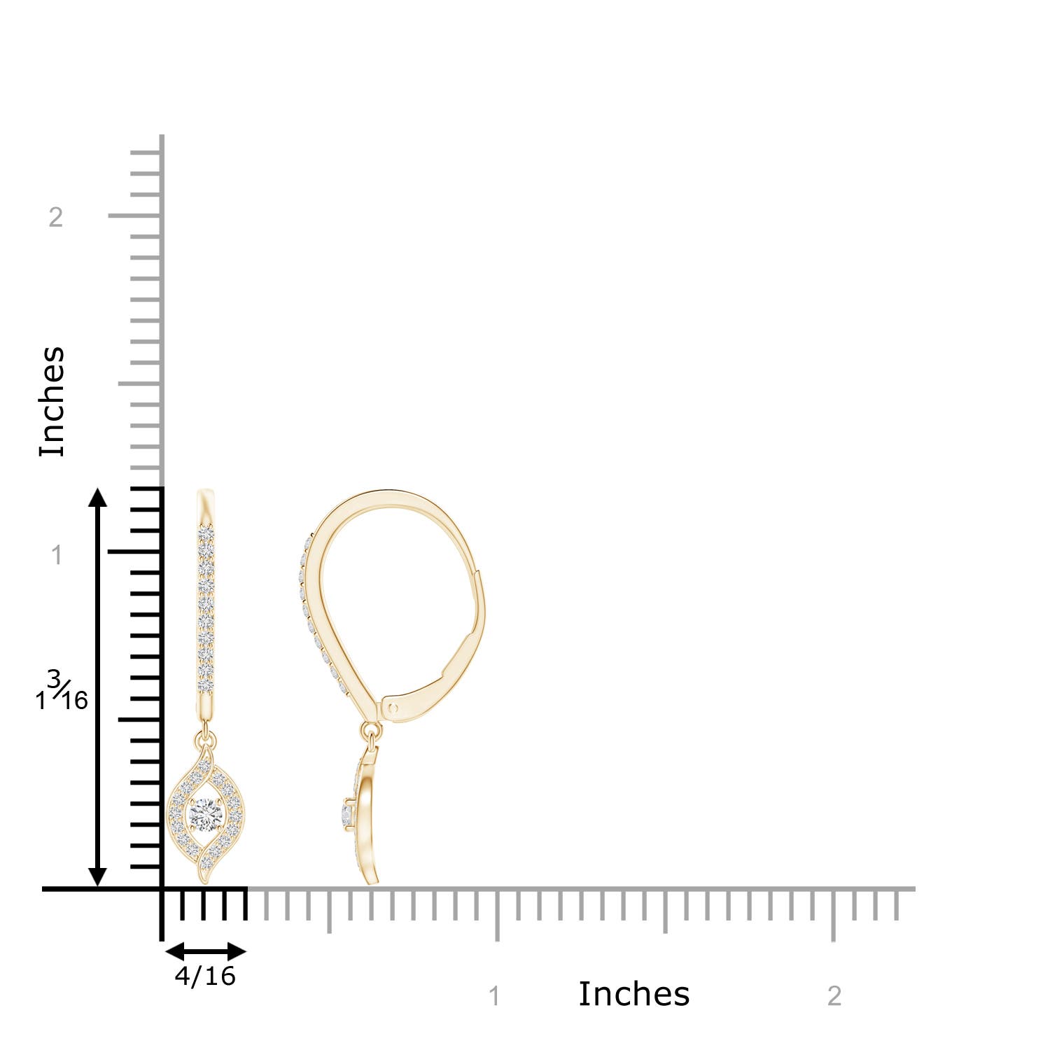 H, SI2 / 0.32 CT / 14 KT Yellow Gold