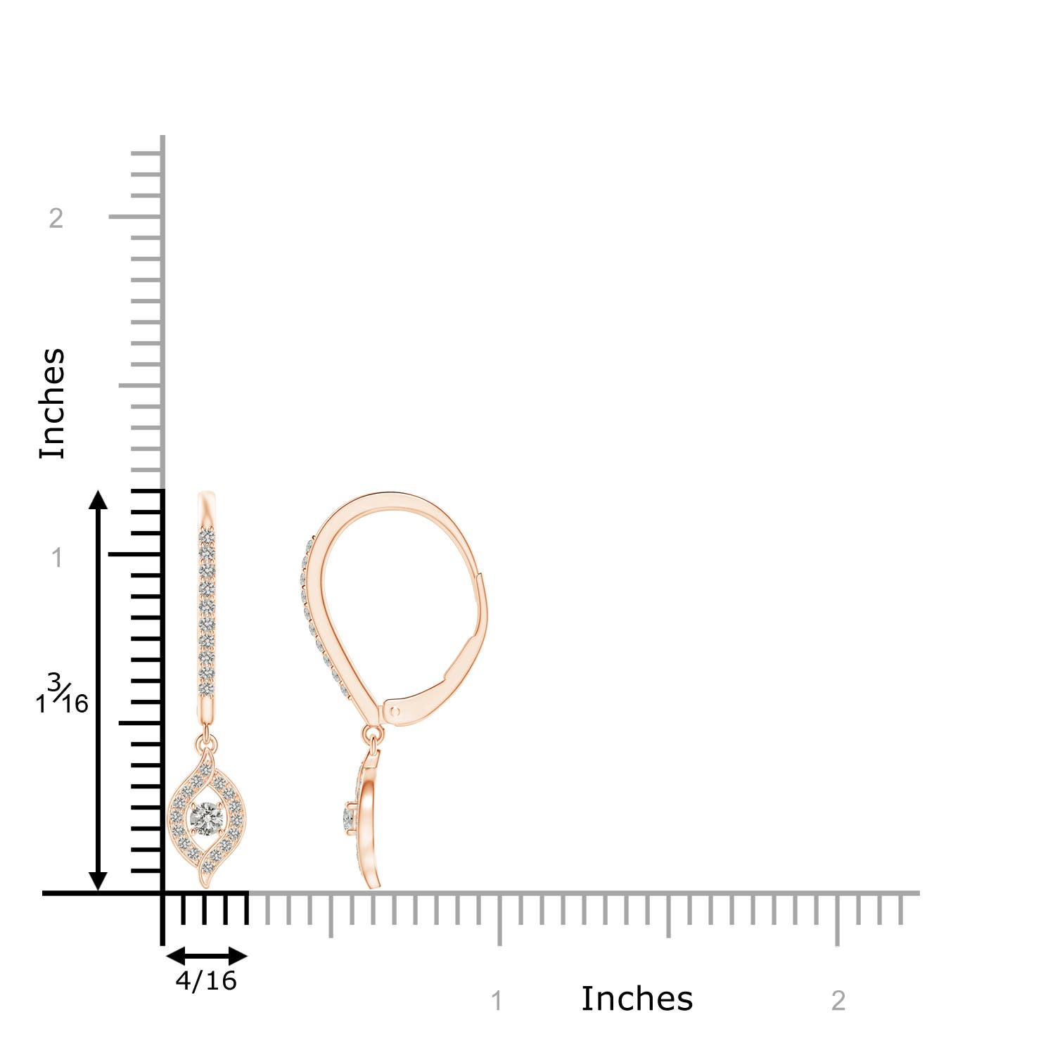 K, I3 / 0.32 CT / 14 KT Rose Gold