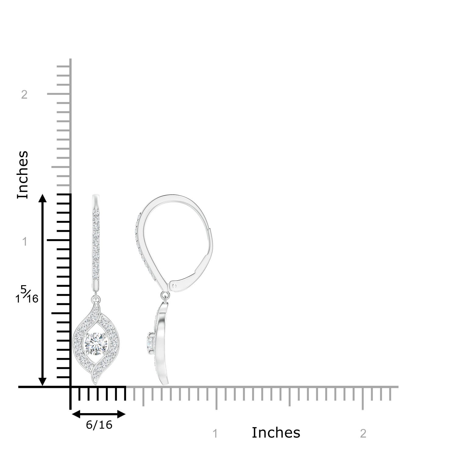 G, VS2 / 0.74 CT / 14 KT White Gold