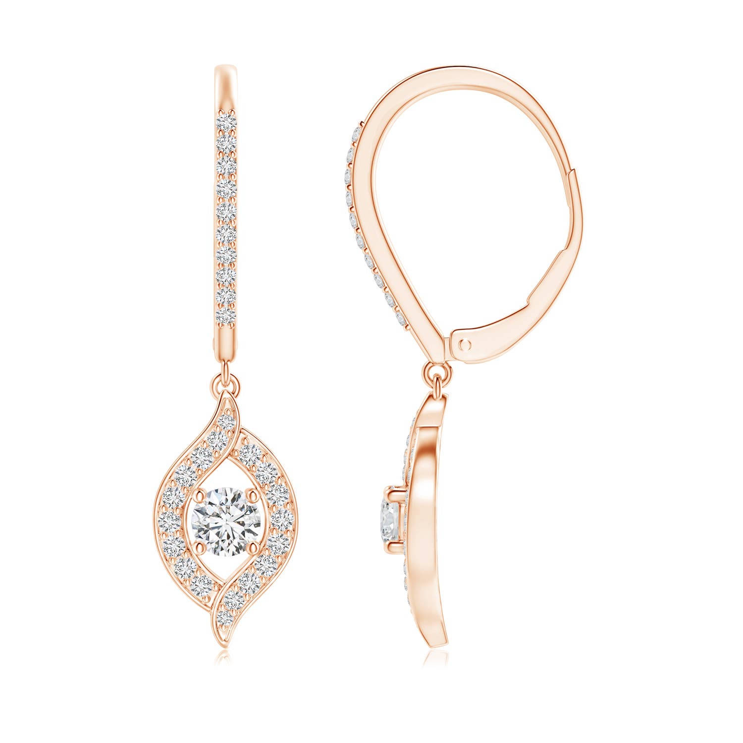 H, SI2 / 0.74 CT / 14 KT Rose Gold